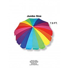 7.5' Rainbow Colored Beach Umbrella   563040124